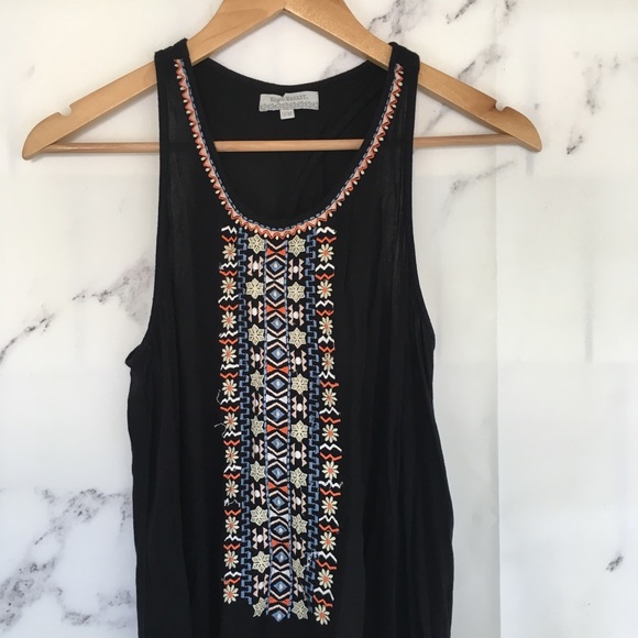 Cost Plus World Market Dresses & Skirts - World Market Embroidered Boho Tank Dress